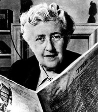 agatha christie Agatha Christie Reading A Newspaper